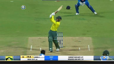 IND vs SA 2019, 3rd T20I: Quinton de Kock Six