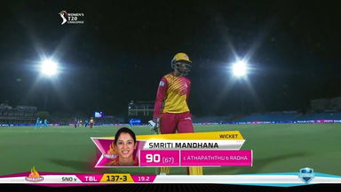 M01: Trailblazers vs Supernovas – Smriti Mandhana Wicket