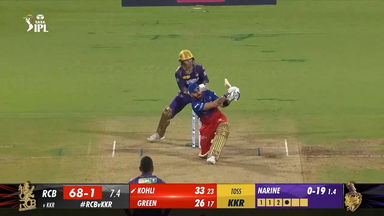 M10: RCB vs KKR – Virat Kohli Six
