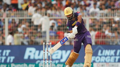 Captain Shreyas steers KKR's ship with 50(36)