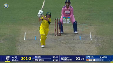 IND-W vs AUS-W 2025, 3rd ODI: Beth Mooney Six