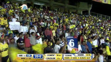 M21: CSK vs KKR –  Dwayne Smith Six
