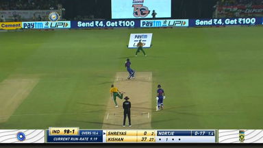 IND vs SA 2022, 3RD T20I: Shreyas Iyer Six