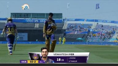 M38: CSK vs KKR – Venkatesh Iyer Wicket