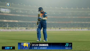 IND vs SL 2023, 3RD T20I: Dasun Shanaka  Wicket