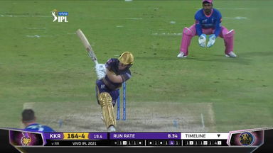 M54: KKR vs RR – Eoin Morgan Six