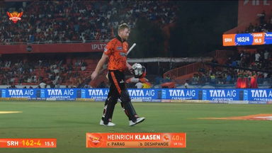 IPL 2026 M21: SRH vs RR - Heinrich Klaasen Wicket