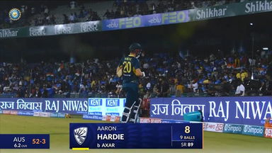 IND vs AUS 2023-24, 4TH T20I: Aaron Hardie Wicket