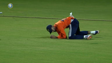 Prof D B Deodhar Trophy 2023-24: Fantastic grab: Padikkal pulls off brilliant diving catch in the deep