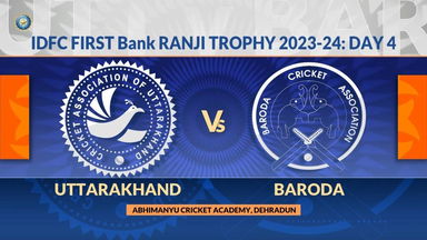 Ranji Trophy 2023/24, Uttarakhand vs Baroda Day 4: Match Highlights