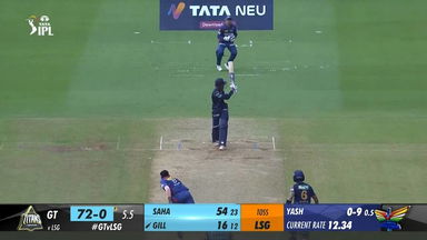 M51: GT vs LSG –  Shubman Gill  Six