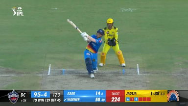 M67: DC vs CSK –  David Warner  Six