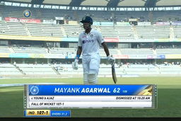IND vs NZ 2021, 2nd Test, Day 3: Mayank Agarwal Wicket