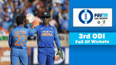 IND vs AUS 2019, 3rd ODI: Fall of wickets