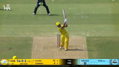 IPL 2025 M67: GT vs CSK - Ayush Mhatre Six