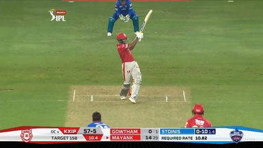 M02: DC vs KXIP – Mayank Agarwal Six
