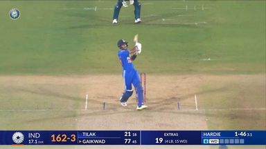IND vs AUS 2023-24, 3RD T20I: Ruturaj Gaikwad Six