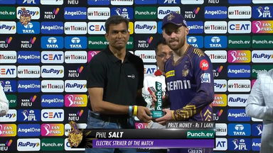 M36: KKR vs RCB – Punch.ev Electric Striker of the Match – Phil Salt