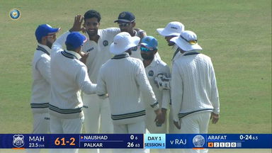 Ranji Trophy 2023/24, Rajasthan vs Maharashtra: Maharashtra 1st Innings Fall of Wickets