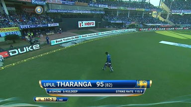 IND vs SL 2017, 3rd ODI: Upul Tharanga Wicket