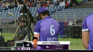 M03: Velocity vs Trailblazers – Deepti Sharma Wicket