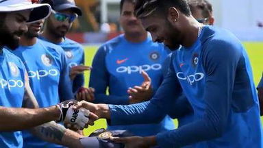 Hardik Pandya's moment to savour