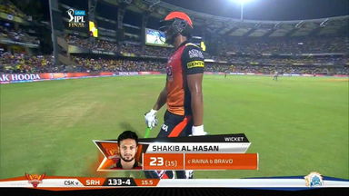 Final: CSK vs SRH – Shakib Al Hasan Wicket