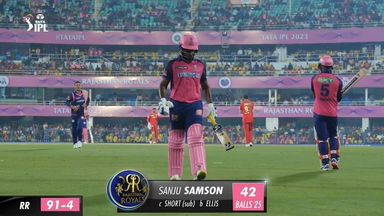 M08: RR vs PBKS – Sanju Samson Wicket