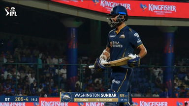 IPL 2026 M14: DC vs GT - Washington Sundar Wicket