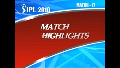 IPL 2010 Match 17 Highlights MI vs KKR