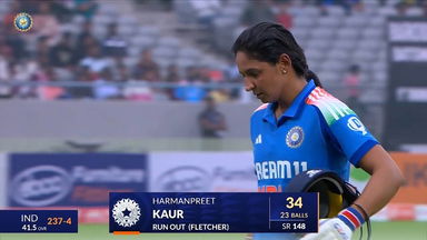 IND-W vs WI-W 2024, 1st ODI: Harmanpreet Kaur Wicket