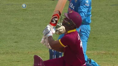 1ST T20I: IND vs WI – Evin Lewis Six