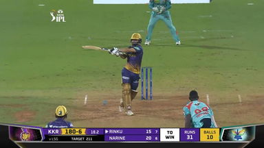 M66: KKR vs LSG – Rinku Singh Six