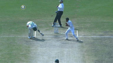 Bizarre Caught and Bowled courtesy Shahbaz Nadeem