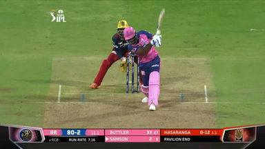 M13: RR vs RCB – Sanju Samson Six