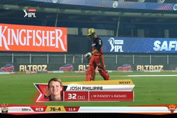 M52: RCB vs SRH – Josh Philippe Wicket