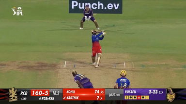 M10: RCB vs KKR – Dinesh Karthik Six
