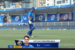 M46: MI vs DC – Nathan Coulter-Nile Wicket