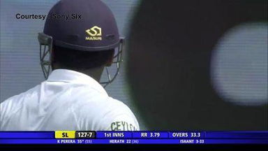 SL vs India, 3rd Test : SL 1st innings - K Perera wicket