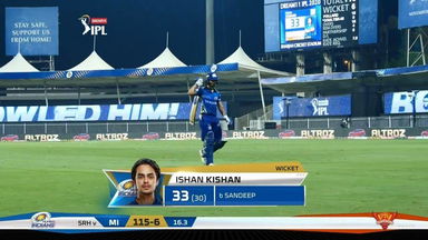 M56: SRH vs MI – Ishan Kishan Wicket