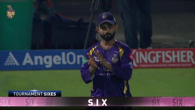 IPL 2026 M15: KKR vs LSG - Mukul Choudhary Six