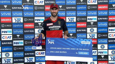 M06: SRH vs RCB – Upstox most valuable Asset of the match – Glenn Maxwell