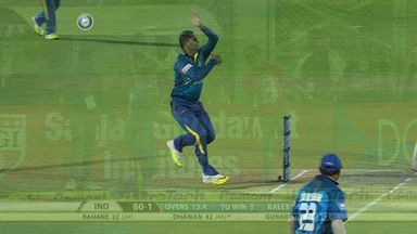 3RD T20I: IND vs SL –  Shikhar Dhawan Six