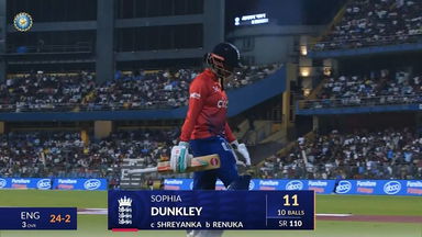IND-W vs ENG-W 2023, 3RD T20I: Sophia Dunkley Wicket
