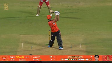 IPL 2026 M01: RCB vs SRH - Aniket Verma Six