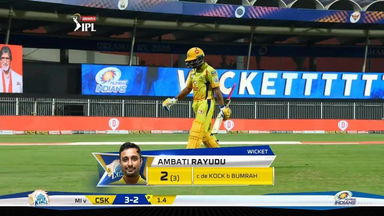 M41: CSK vs MI – Ambati Rayudu Wicket
