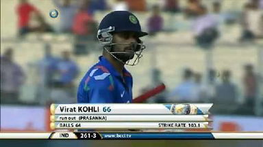 4TH ODI: IND vs SL – Virat Kohli Wicket