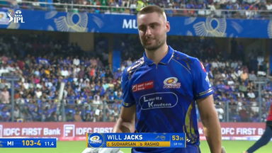 IPL 2025 M56: MI vs GT - Will Jacks Wicket