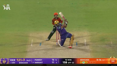 IPL 2025 M68: SRH vs KKR - Harshit Rana Six