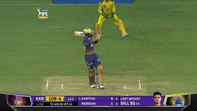 Final: CSK vs KKR – Dinesh Karthik Six